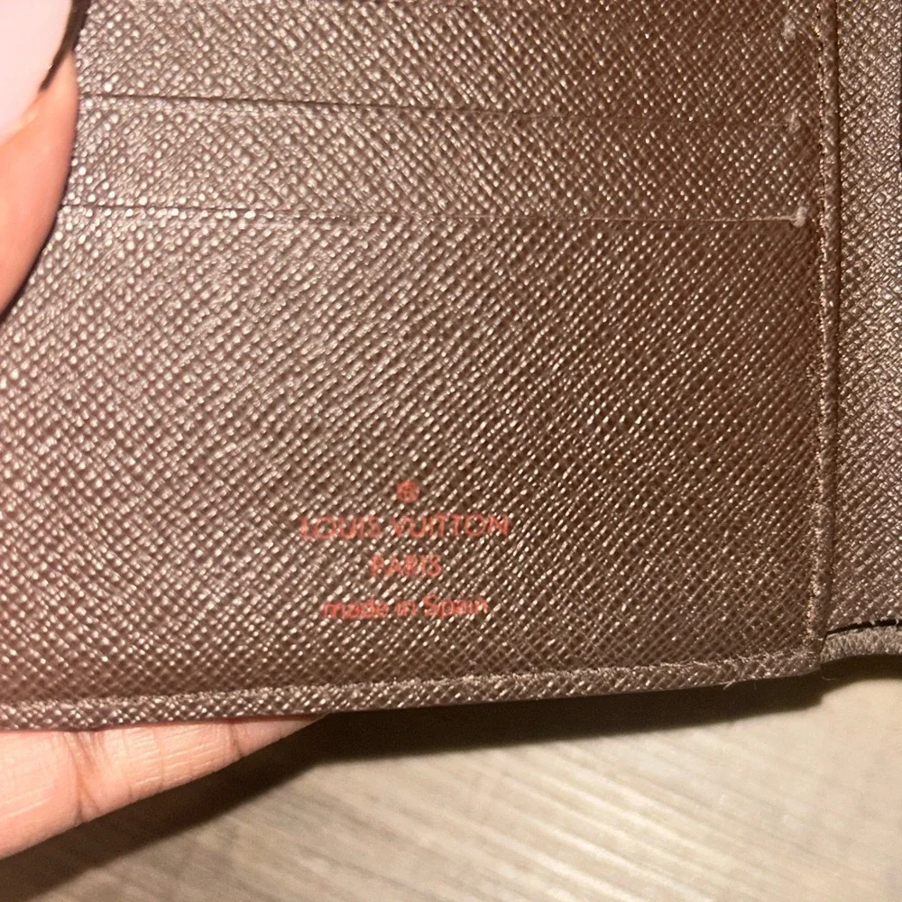 Louis Vuitton Brown Damier Ebene‎ Bifold Wallet